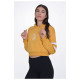 Target Γυναικείο φούτερ Cropped Hoodie Fleece "Ambition"